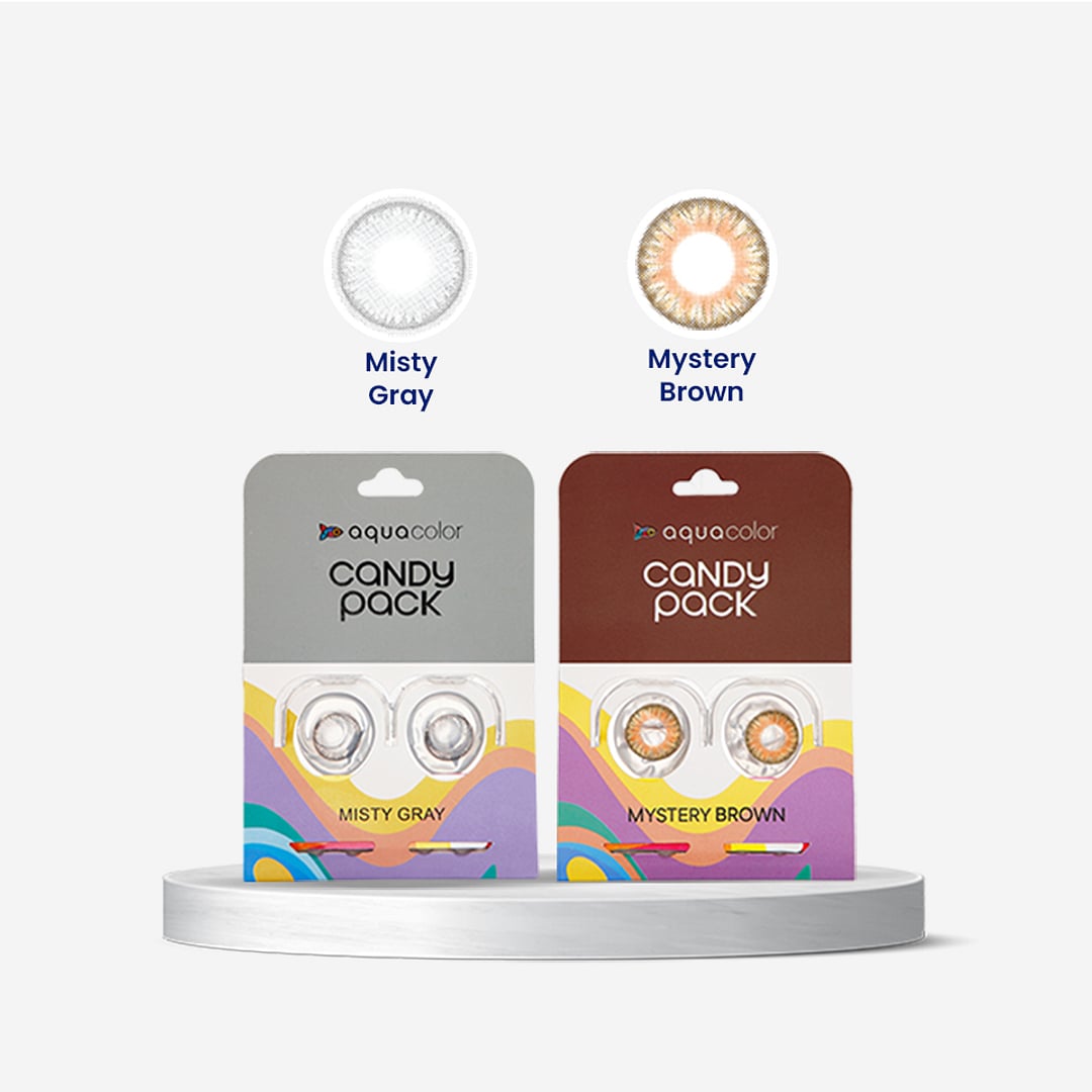 Aquacolor Zero Power Daily Disposable Combo misty gray & mystery brown