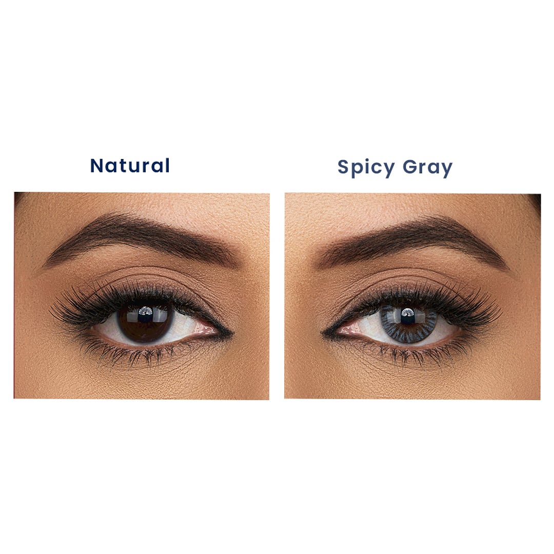 Aquacolor Zero Power Daily Disposable Combo spicy gray ,stormy gray & mocha brown