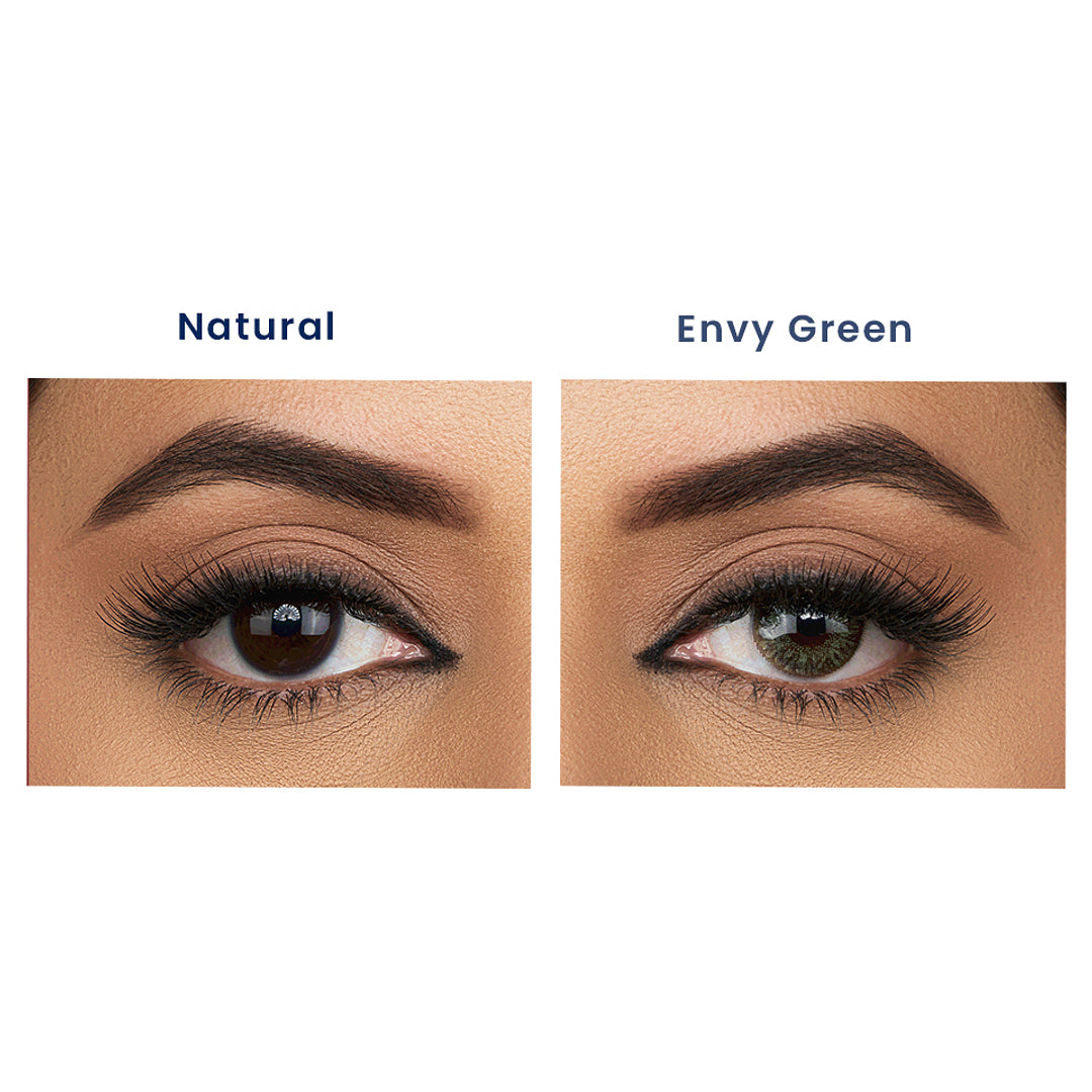 Aquacolor Zero Power Daily Disposable Combo mystery brown & envy green