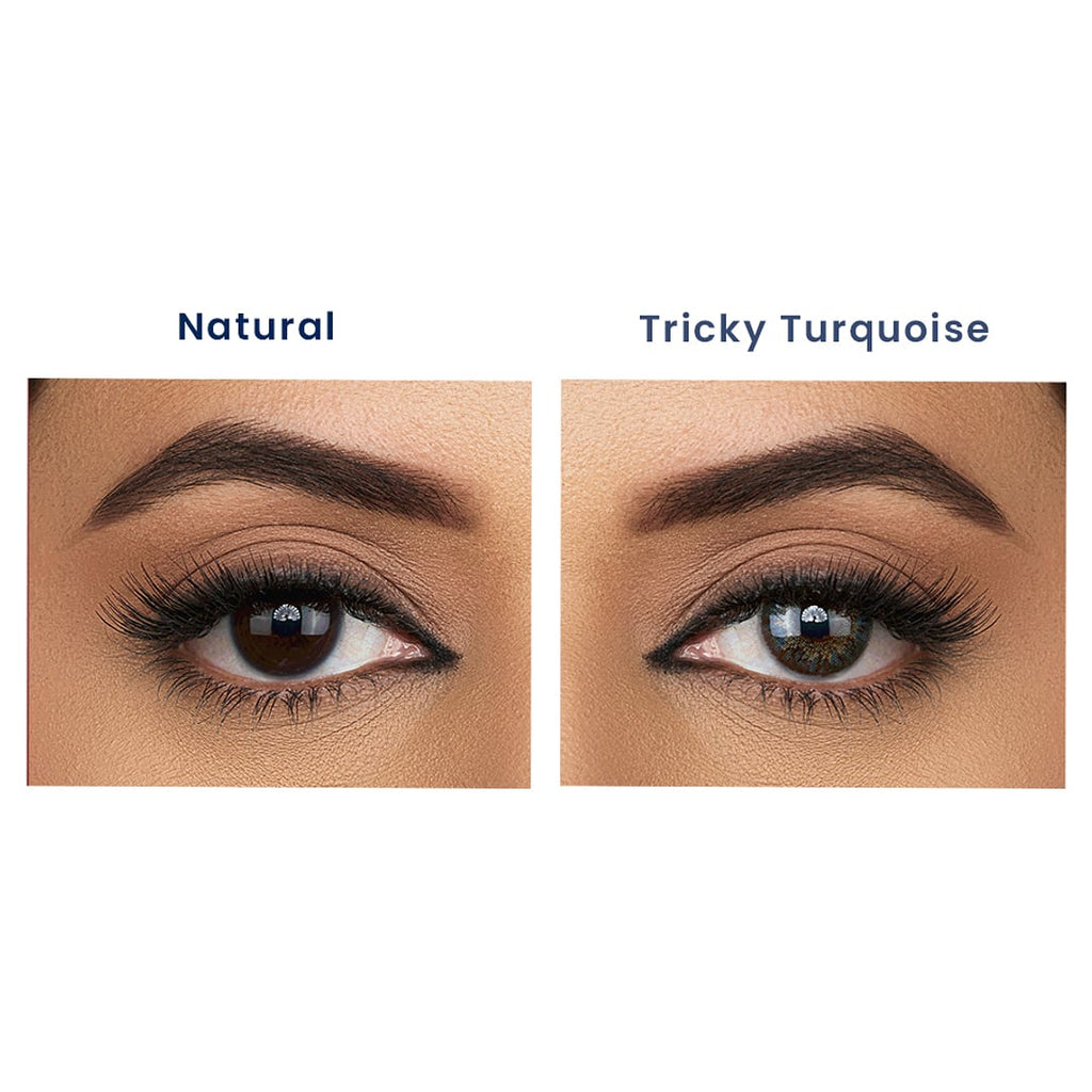 Aquacolor Zero Power Daily Disposable Combo tricky torquoise & mystery brown