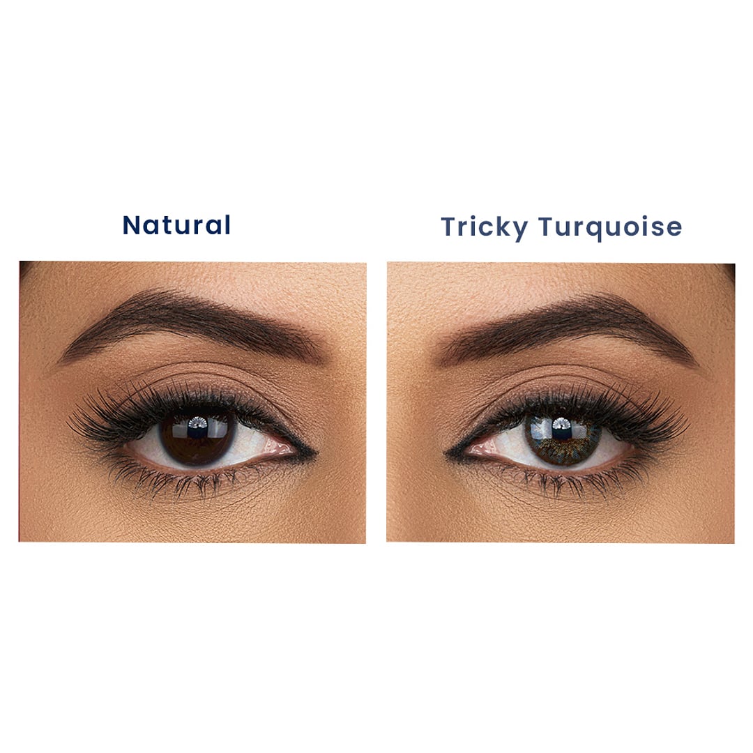 Aquacolor Zero Power Daily Disposable Combo tricky torquoise & mystery brown